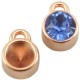 DQ Metal charm with setting for SS29 Chaton Rosegold